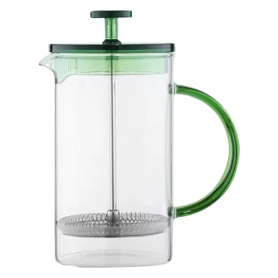 350ml Glass Cold Brew Coffee Maker French Press With Stainless Steel Filter Wholesale