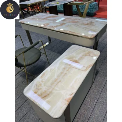 Onyx Marble Slab and Tile for Home Decoration Raw Light Rainbow Pink Luxury Graphic Design Modern Hotel Polished Onyx Stone