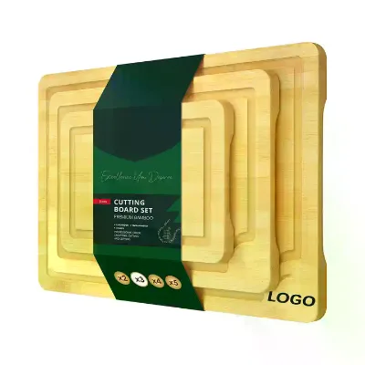 Factory Custom Laser Cut Boards , Kitchen Cutting Board 3-piece Set, Bamboo Cutting Board Set of 3