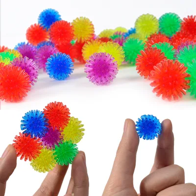 Wholesale 2.5CM TPR Material Sensory Squeeze Toys Stress Relief Squishy Spiky Hedge Balls Fidget Toys for Kids and Pet