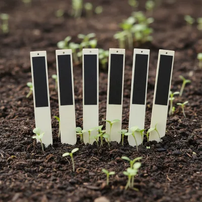 6pcs Boxwood Waterproof Garden Plant Labels for Field & Containers Seedling Stakes & Nursery Tags