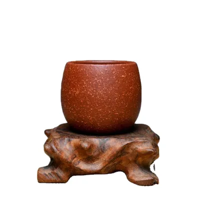 Yixing Cup Coarse Black Sand Mud Purple Clay Teacup Full Manual Ore Cup Master Office Grouan Redware Owner Handmade Cups