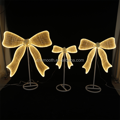 SMOOTH New Design Luminous Bow Giant Led Bow Wedding Event Party Decoration Bow