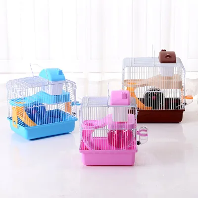 Luxurious, Extra-large Space, with Kettle, Easy to Clean, Barbed Wire Hamster Cage Suitable for Small Animals to Play