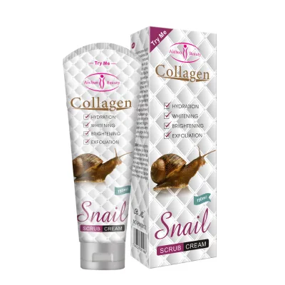 Snail scrub whole body cleansing exfoliating shrinking pores moisturizing and brightening wholesale Snail Scrub