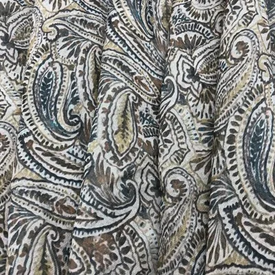 Fonesun-RM127 Ramie Custom Customer Print Digital Printing 100% Ramie Cloth for Summer Dresses