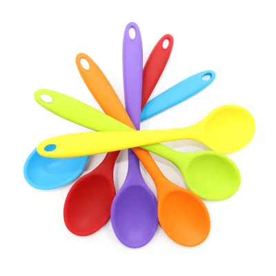 Kitchen Tools Hot Baby BPA Free Premium Cooking Ice Cream Spoons Silicone Spoons