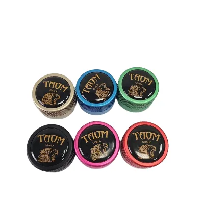 Hot Sale Portable Colorful Snooker & Billiard Round Pool Chalk Container for Snooker & Billiards Players