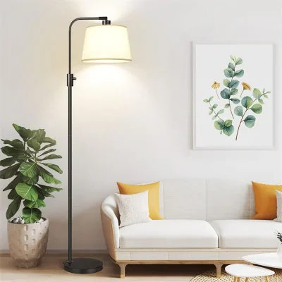 Modern Dimmable Floor Lamp Creative Curved Living Room Floor Lamp Simple Vertical High Foot Floor Lamp for Bedroom