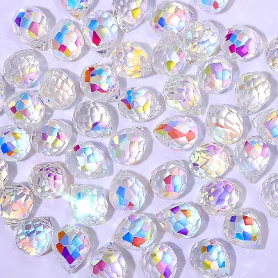 Crystal Manufacturers Wholesale Top Hole Strawberry Faceted Crystal Glass Beads for Jewelry Making Handmade Diy Loose Beads