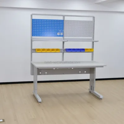 Detall Anti Static Station Manual Adjustable Anti Static Workstation ESD Safe Assembly Table Reinforced Steel Legs Long Service