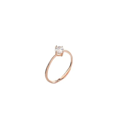 Custom S925 Sterling Silver Couple Zirconium Diamond Ring Wedding Engagement Ring