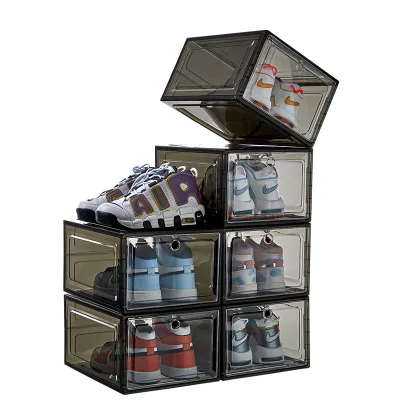 Clear Stackable Shoe Box Storage Transparent Custom Display Sneaker Box case