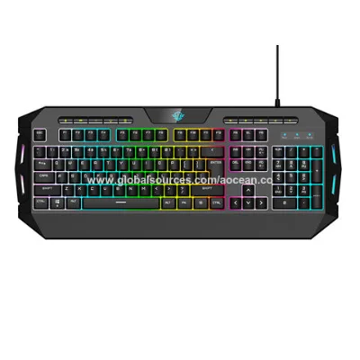 Multimedia Wired Gaming Membrane Keyboard With Colorful LED backlight, computer accessories