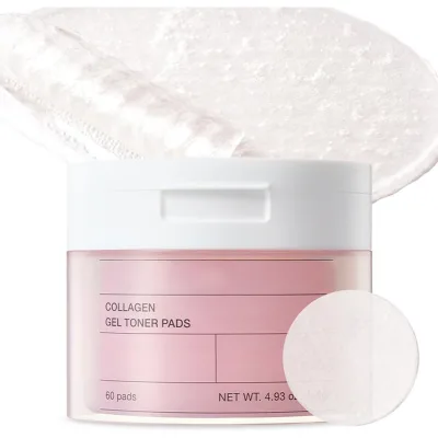 Factory OEM collange Pads Pink Centella collange Jelly Pads Gel Cotton Toner Pads for Face Clean