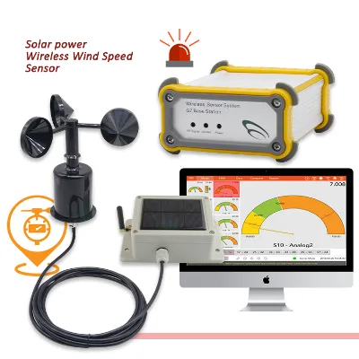 Solar Power Wireless Wind Speed Sensor G7 Base Station IP65 ABS Plastic Outdoor Weather Monitoring System