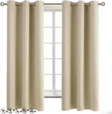 Radiation Shielding Blackout Curtains Protective Barrier Radio Frequencies EMF Exposure 1 White Panel Included Woven Girls