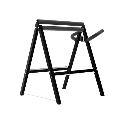 HM Metal Adjustable Sex Furniture Bondage Bench Triangle Chair With Handle BDSM Dungeon Furniture