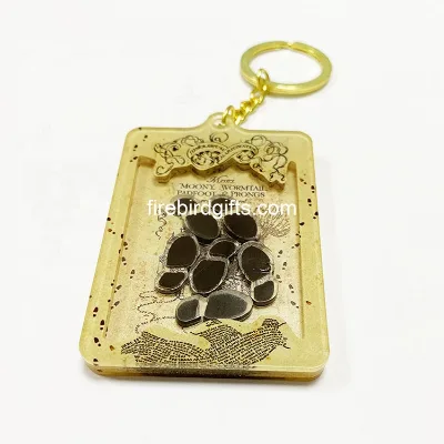 Custom Low Moq Acrylic Shaker Keychain Open Acrylic Shaker Keychain for Anime Custom Printed Acrylic Shaker Keychain