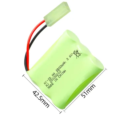 High-Capacity 3.6V NiCd Battery for Children's Electric Toy Cars - 1800mAh Remote Control Vehicle Charger Kit