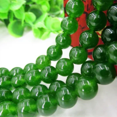 Wholesale Natural Gemstone Jade Malaysia Beads for Jewelry Making Green Available Size 4 6 8 10 12 16 18 20mm 829509