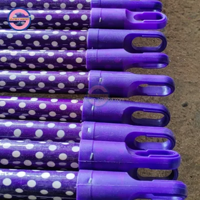 Customized Wooden Broom Stick With Colorful Pvc Outside Competitive Price Household Items