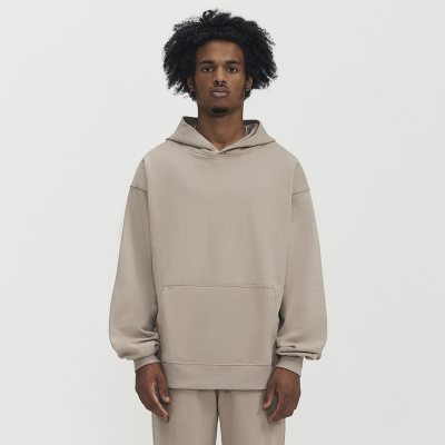 450 GSM Heavyweight Oversize 81% Cotton 19% Polyester Terry High Street Basic Loose Plain Blank High Quality Custom Hoodies