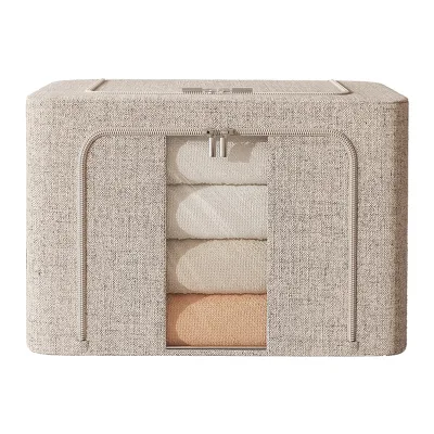 66 Large Foldable Closet Storage Canvas Underbed Multipurpose Fabric Bed Sheet Organizer Clothes Storage Bags for Bedding