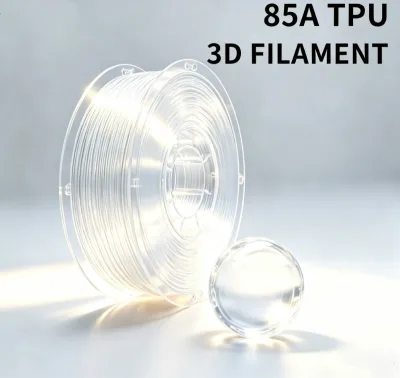 85A Shore a Flexible TPU 3D Printer Filament 1kg Spool Low Stringing Soft Rubber Filament for FDM 3D Printing