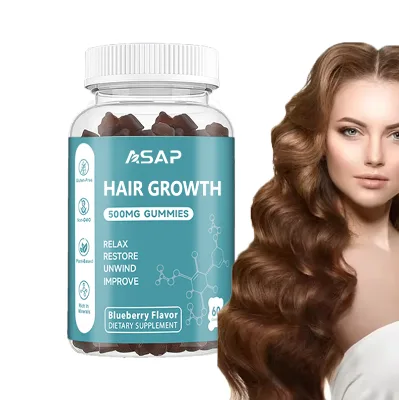Hair Growth Supplement Collagen Hair Skin and Nails Vitamins Gummy Biotin 500mg Hair Growth Gummies