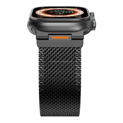 Luxury Magnetic Milanese Mesh Metal Stainless Steel Loop Watch Strap for Apple Watch Ultra Band 49 46 44 45MM Watch Bands Luxury