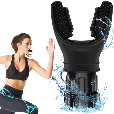 Adjustable Sports Lung Breathing Trainers Portable Fitness Respirator Trainer High Lung Capacity Exercise Breathing Training