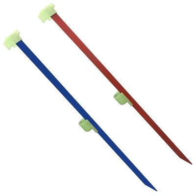 48in 120cm Aluminum Blue Red One Section Rod Holder Stand