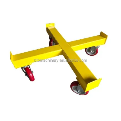 55 Gallon Steel Drum Truck Non-marking Swivel Casters Heavy Duty Pail Dolly for Fuel Drum Waste Container Bulk Order