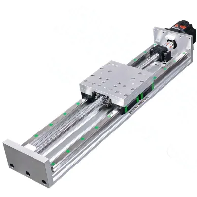 Ball Screw Linear Motion Stage 60mm Width Driven Linear Slide Table Travel 10~390cm for Automatic System 2 3 4 Axis Combination