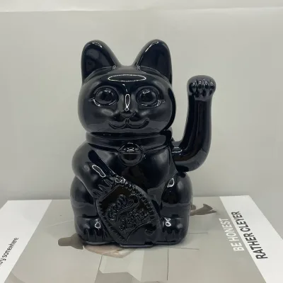 Custom 15cm Black pink White Blue Khaki Lucky Cat Rich Cat