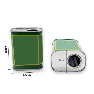Custom Tinplate Tin Can Manufacturer Print Tinplate Empty Gift Box Food Containers Olive Oil Tin Cans