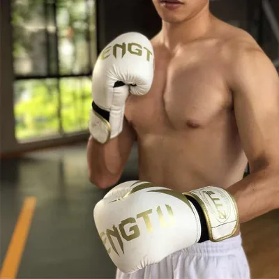 Sports Fitness 16OZ PU Leather Mma Taekwondo Gloves Boxing Gloves for Children Adults