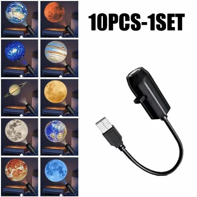 USB Powered Halloween Christmas Projector Light Rotatable Festival Night Lamp for Wall Ceiling Room Home Party Decorative