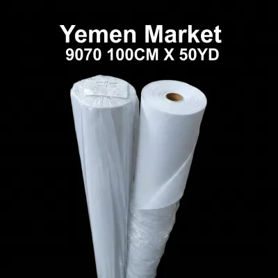 9070 Nonwoven Interlining Fabric Fusible 100CM 50YD for Middle East Garment Thobe Dishdasha Wholesale