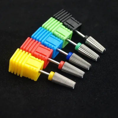 5 in 1 Nail Drill Bit 4xc for Electric Nail Machine Gold Sliver Tungsten Carbide Carbide Nail Drill Bit