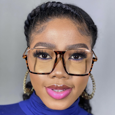 Fashion Half Frame Eyewear 2023 Clear Lens Eyewear Frames Retro Big Orange Black Square Eyeglasses