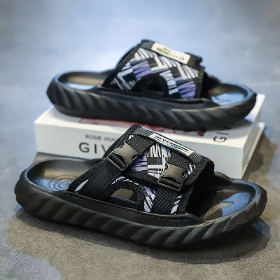 Men's New EVA Platform Sandals Outdoor Sports and Beach Shoes with Mesh Lining for Summer and Winter