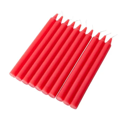 Factory-Sold Taper Candles Cheap Paraffin Wax Long Tapers with Cotton Wick for Lighting