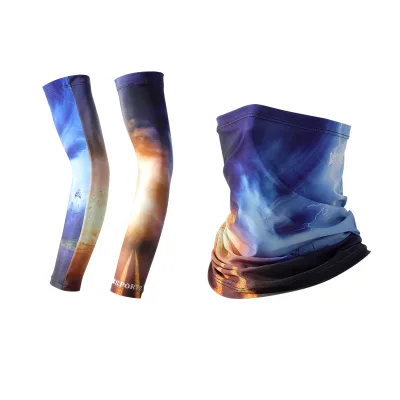 Hot Sale Unisex Soft Printed Arm Cover Outdoor UV Protection Breathable Arm Sleeve