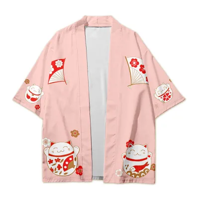 OEM Anime Summer Kimono Tokyo Cosplay Cloak Otaku Alternative Fashion Cosplay Customizable Promotional T-Shirts