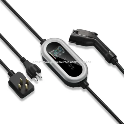 Type1 16A portable 2 Full Screen EV charger