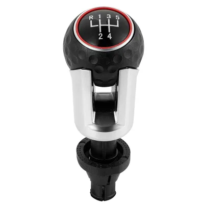High Quality Plastic Red Black Gear Lever Shifter Knob for VW AUDI Gear Shift Knob 5 6 Speed Auto Parts Car Handle Gear Ball