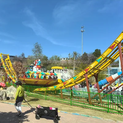 Large Electric Playground Rotating Thrilling Disco Theme Park Flying UFO Rides