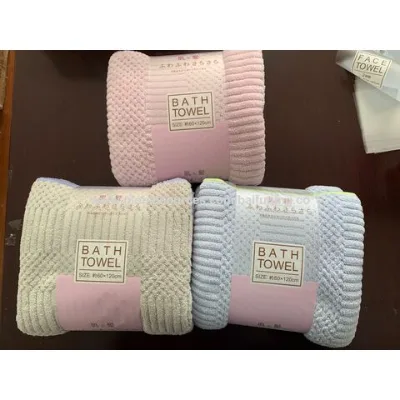 Microfiber bath towels